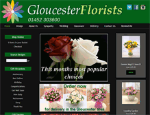 Tablet Screenshot of gloucesterflorist.co.uk
